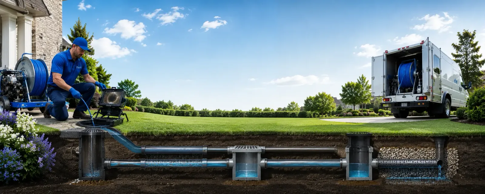 Outdoor drain cleaning information for Echo, LA